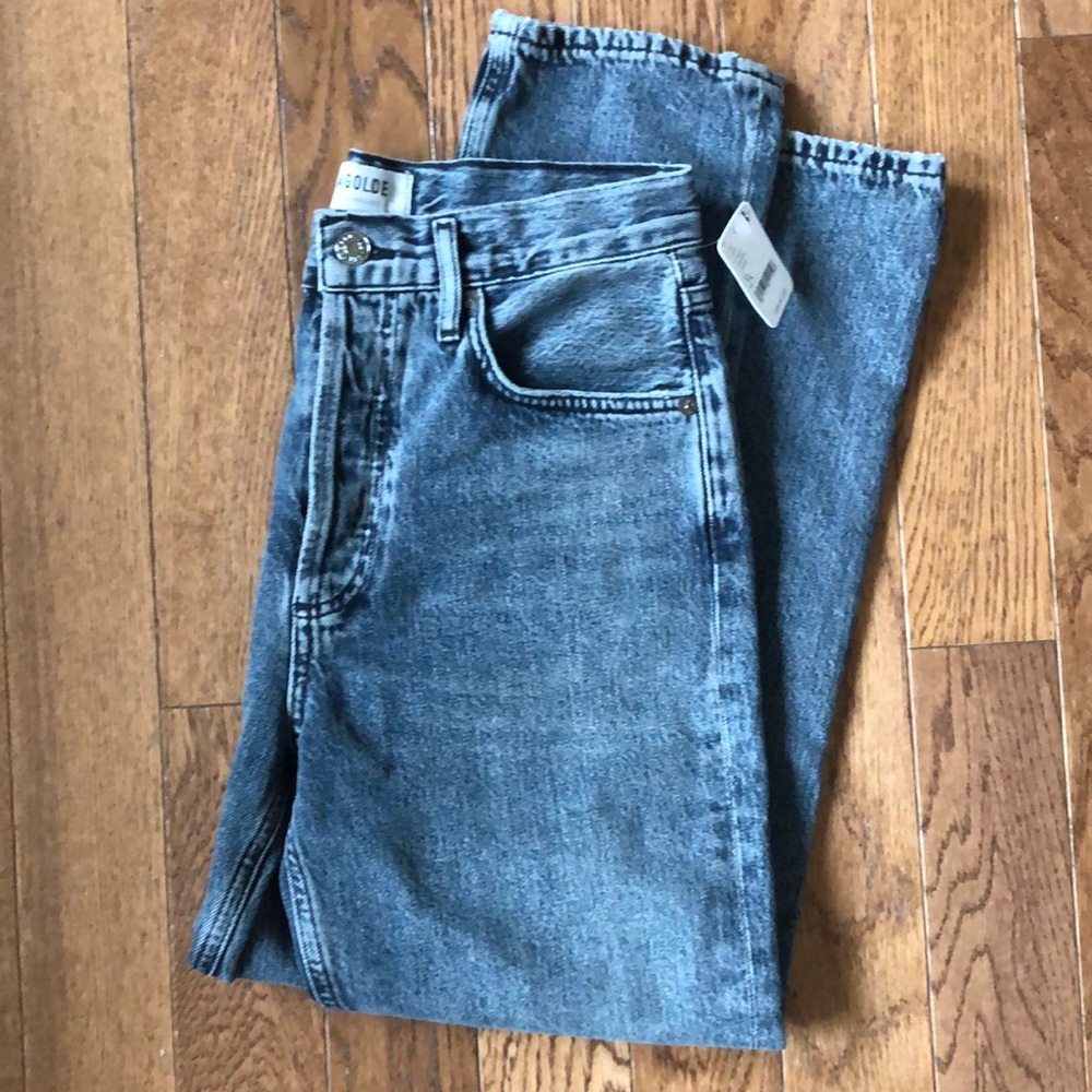 Agolde Women's Light Blue Cropped Ankle Jeans